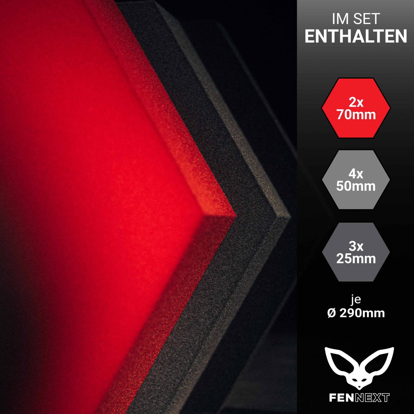 Velvet Hexa Dark (set of 9)