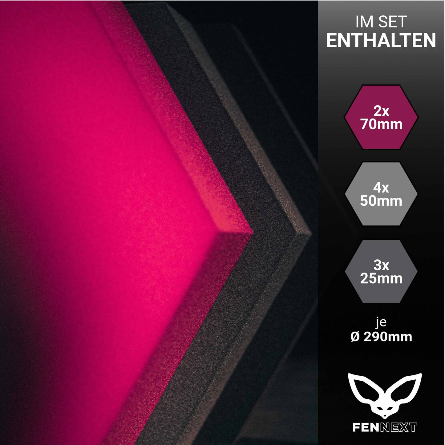 Velvet Hexa Dark (set of 9)