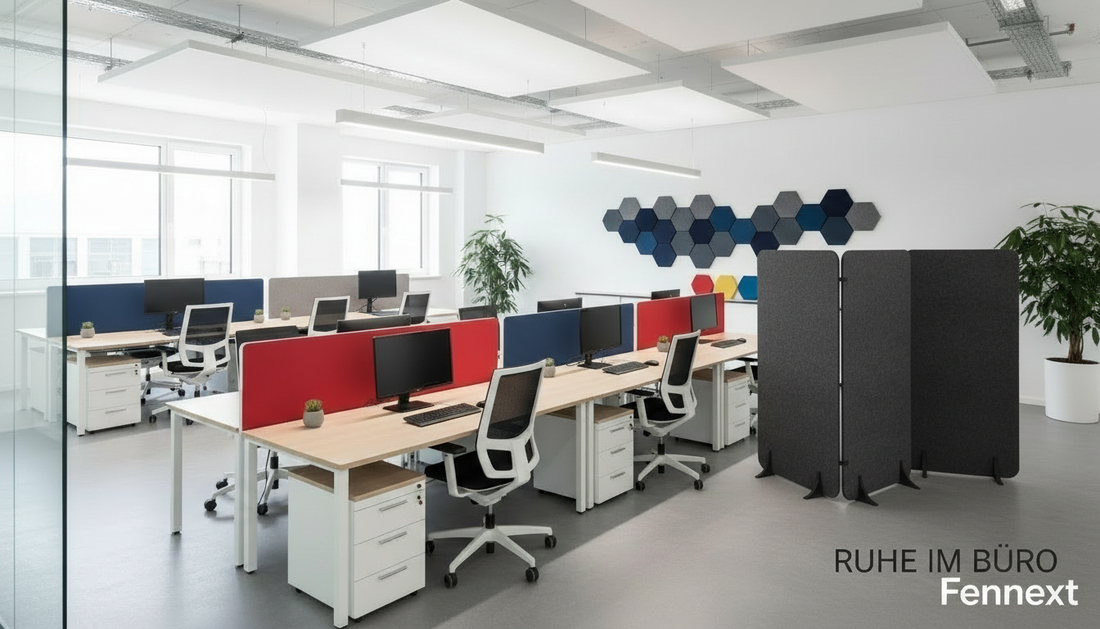 Büro Akustik verbessern: So reduzierst du Lärm im Büro dauerhaft | FENNEXT