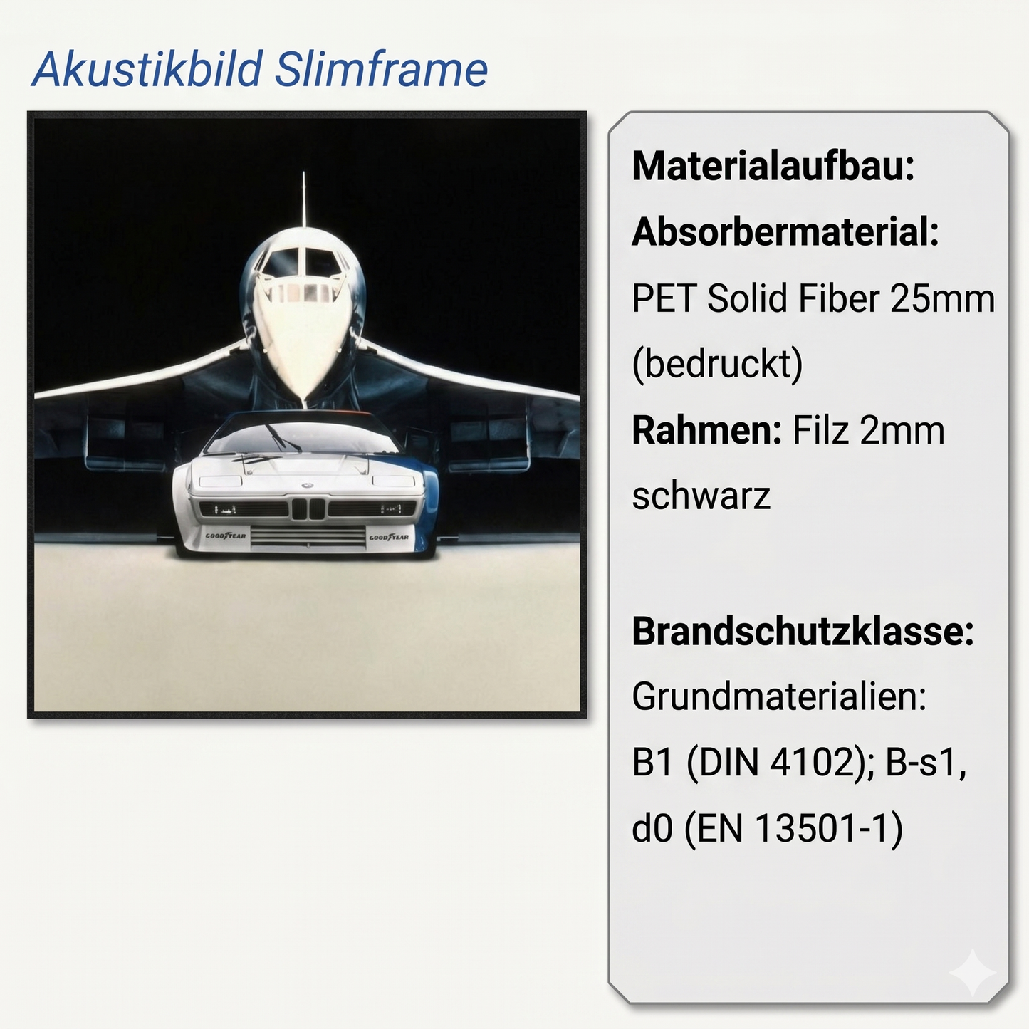 Akustikbild Pix Slimframe (eigenes Motiv)