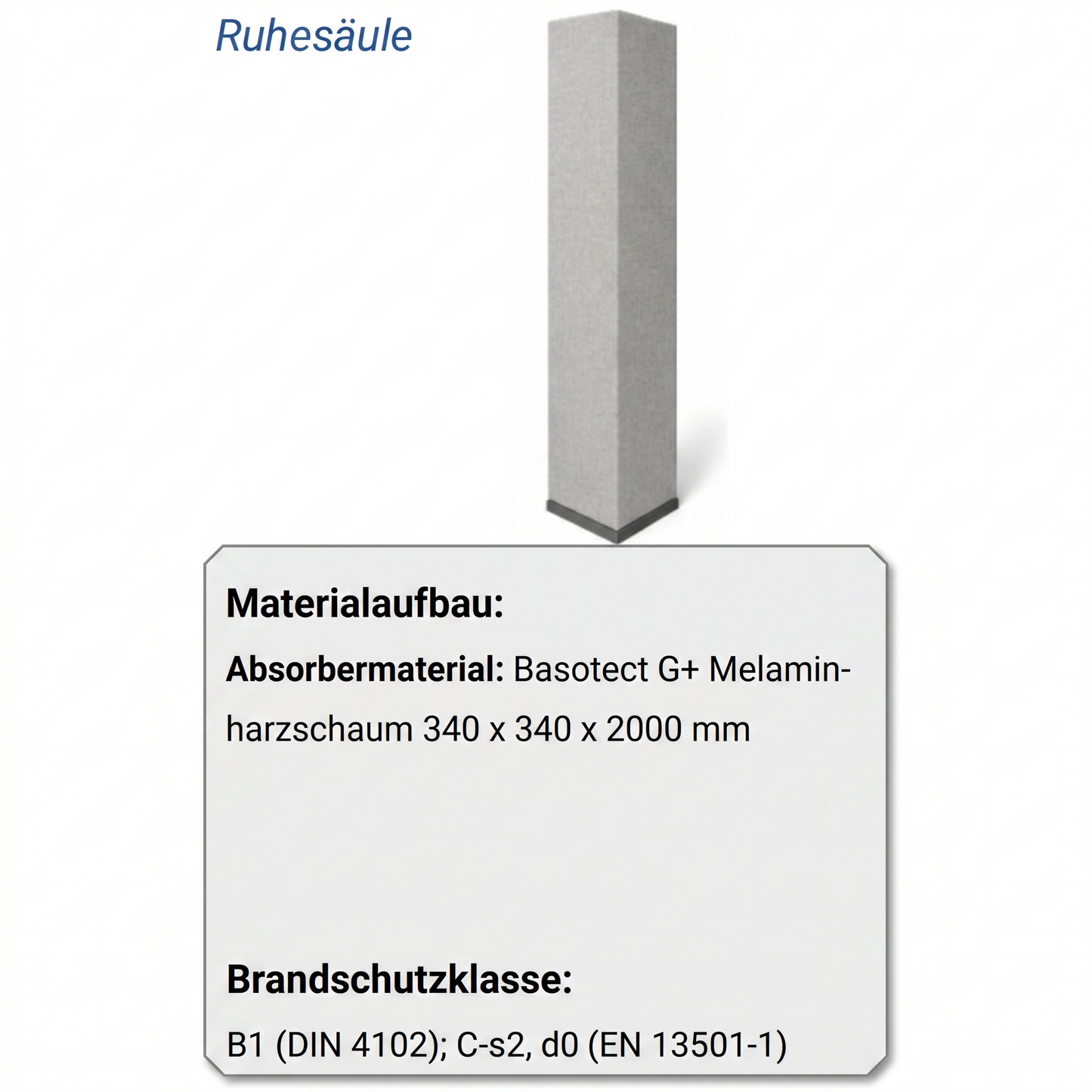 Ruhesäule Quadra
