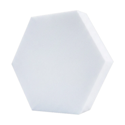 Fiber Solid Hexa in Weiß: Sechseck-Akustikelement aus PET-Filz