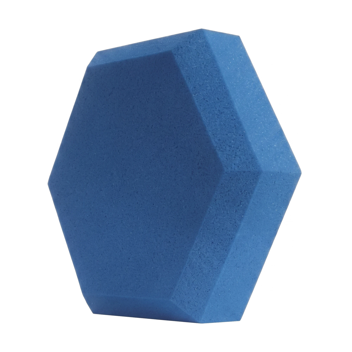 Hexa Hybrid Akustikelement aus Basotect in Blau, freigestellt