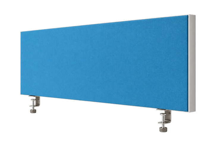 Desk Divider Plus blau, 1350x600 silber