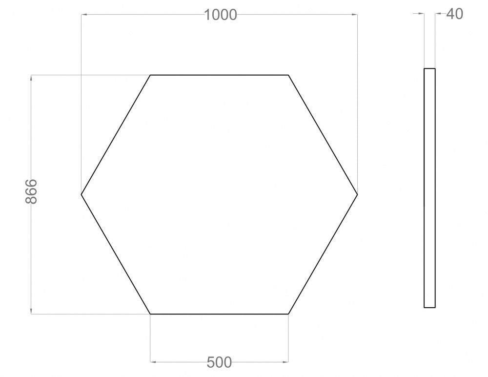 Maßzeichnung Fluffo Air Hexa