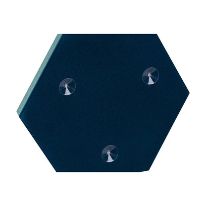 Fluffo Glass Hexa von hinten mit Saugnäpfen