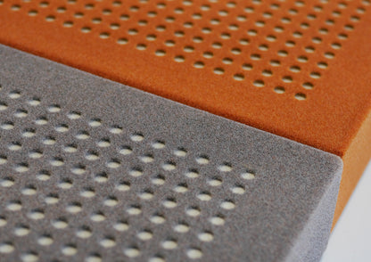 Fluffo Perfo: Ecke mit Lochung in zwei Farben