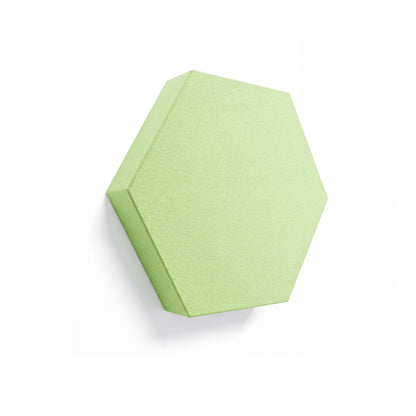 Velvet Hexa Akustikelement in Fresh Leaf, Sechseck mit Samtoberfläche, Schrägansicht