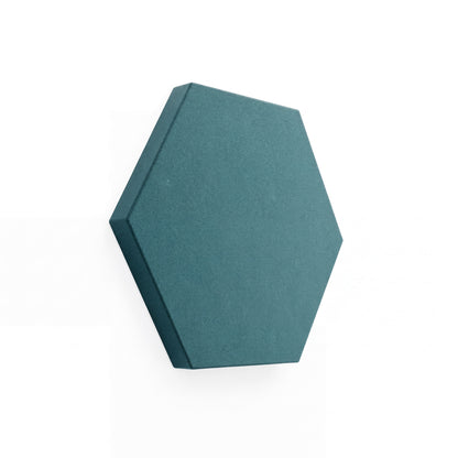 Velvet Hexa Akustikelement in Pacific Wave, Sechseck mit Samtoberfläche, Schrägansicht