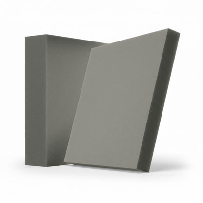 Velvet Pixels Akustikelement in Ash Grey: quadratisches Akustikelement aus Samt, 245 x 245 mm