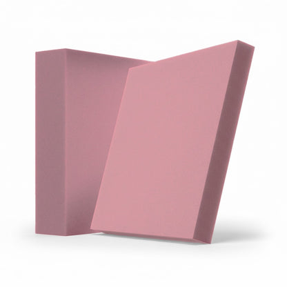 Velvet Pixels Akustikelement in Coral Pink: quadratisches Akustikelement aus Samt, 245 x 245 mm