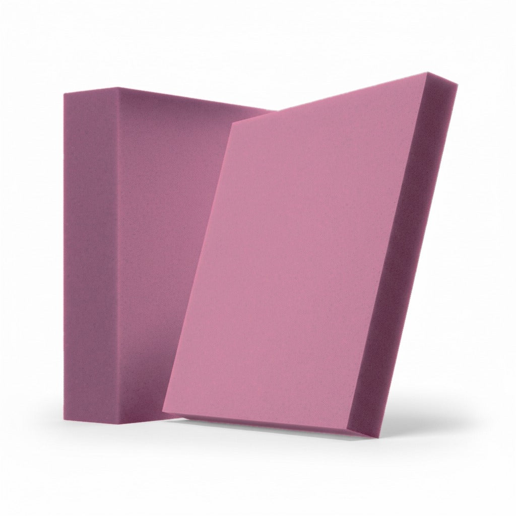 Velvet Pixels Akustikelement in Rose Blossom: quadratisches Akustikelement aus Samt, 245 x 245 mm