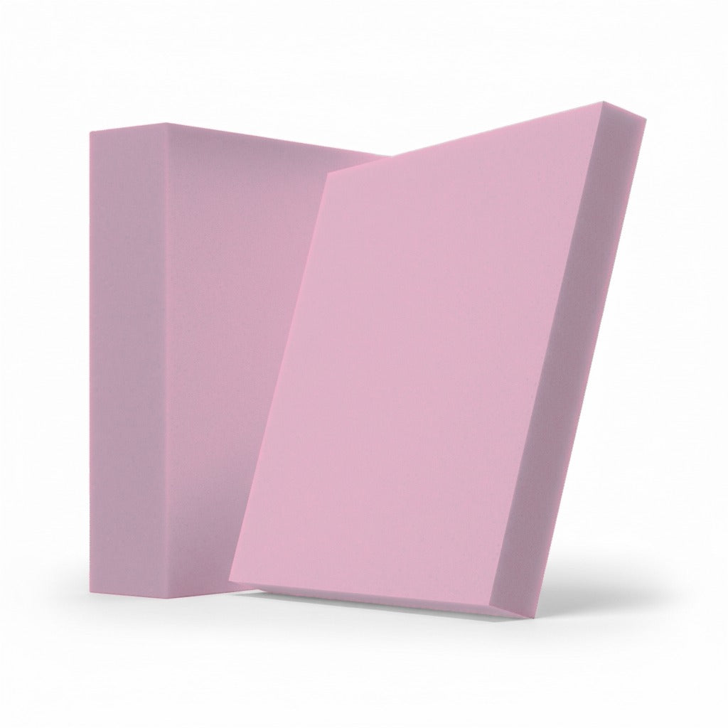 Velvet Pixels Akustikelement in Soft Pink: quadratisches Akustikelement aus Samt, 245 x 245 mm