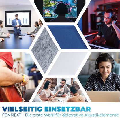 Fiber Hexa Akustikelement (PET Vlies)