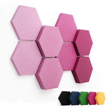 schallabsorber hexagon velvet shades magnolia pink rosa fennext