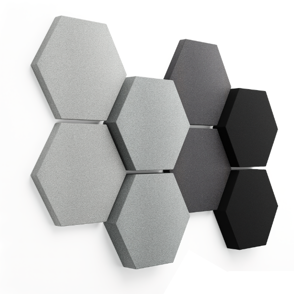 fennext schallabsorber hexagon velvet stony shades