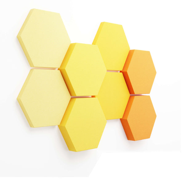 schallabsorber hexagon velvet shades yellow gelb fennext