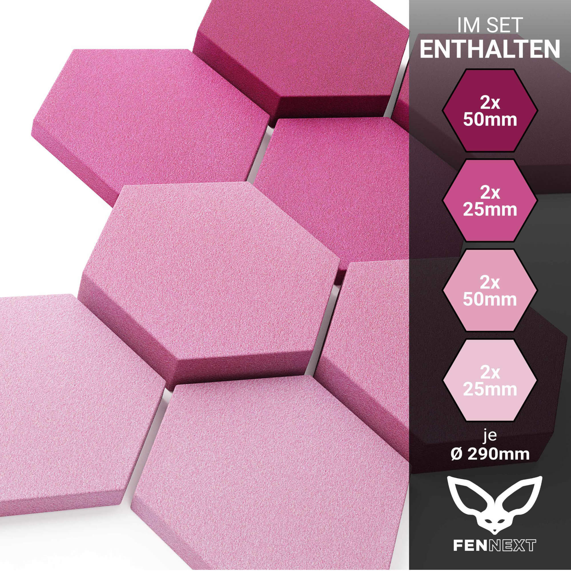 Velvet Hexa Shades (8er Set)