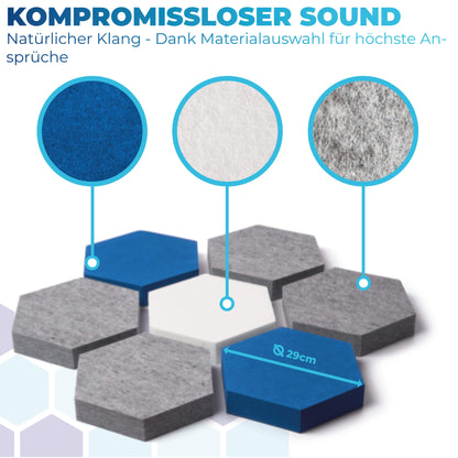 Fiber Hexa Akustikelement (PET Vlies)